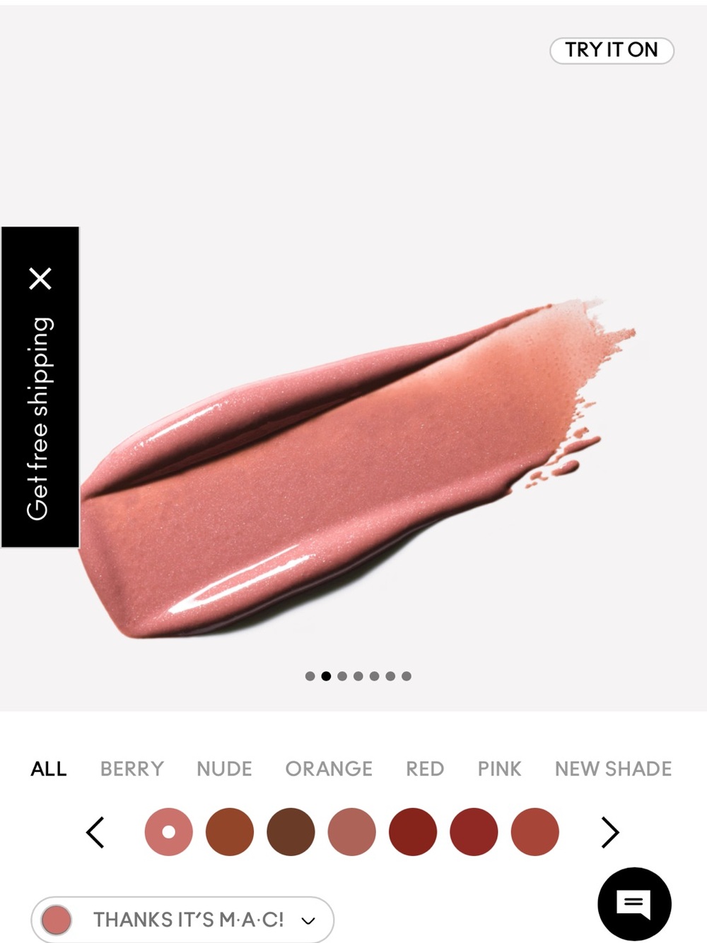 New! MAC Lustreglass Sheer-Shine Lipstick in Thanks, Its MAC!